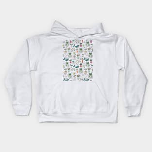 Eco theme seamless pattern Kids Hoodie